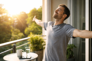 daily routine habit morning sunlight