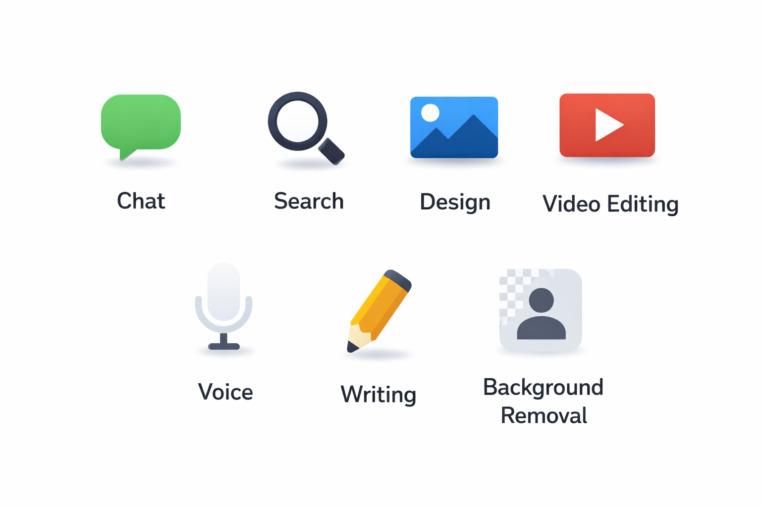 free AI tools icons and categories