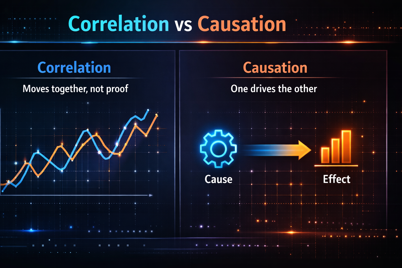 correlation vs causation example in data analysis